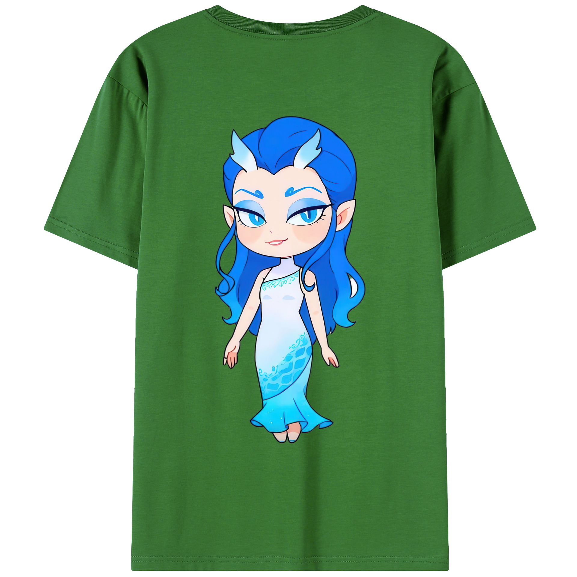 （画像用） Ne Zha 2 ナタ 魔童の大暴れ レディース半袖Tシャツ(バックプリント)